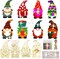 40PCS DIY Christmas Wooden Ornaments Unfinished Wood Slices to Paint with 8 Styles,Wooden Christmas Ornaments Crafts,DIY Santa Claus Christmas Tree Ornaments kit for Kids,DIY Christmas Tree Crafts